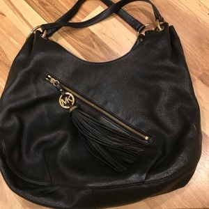Michael Kors Charm Tassel Large Shoulder Tote Bag